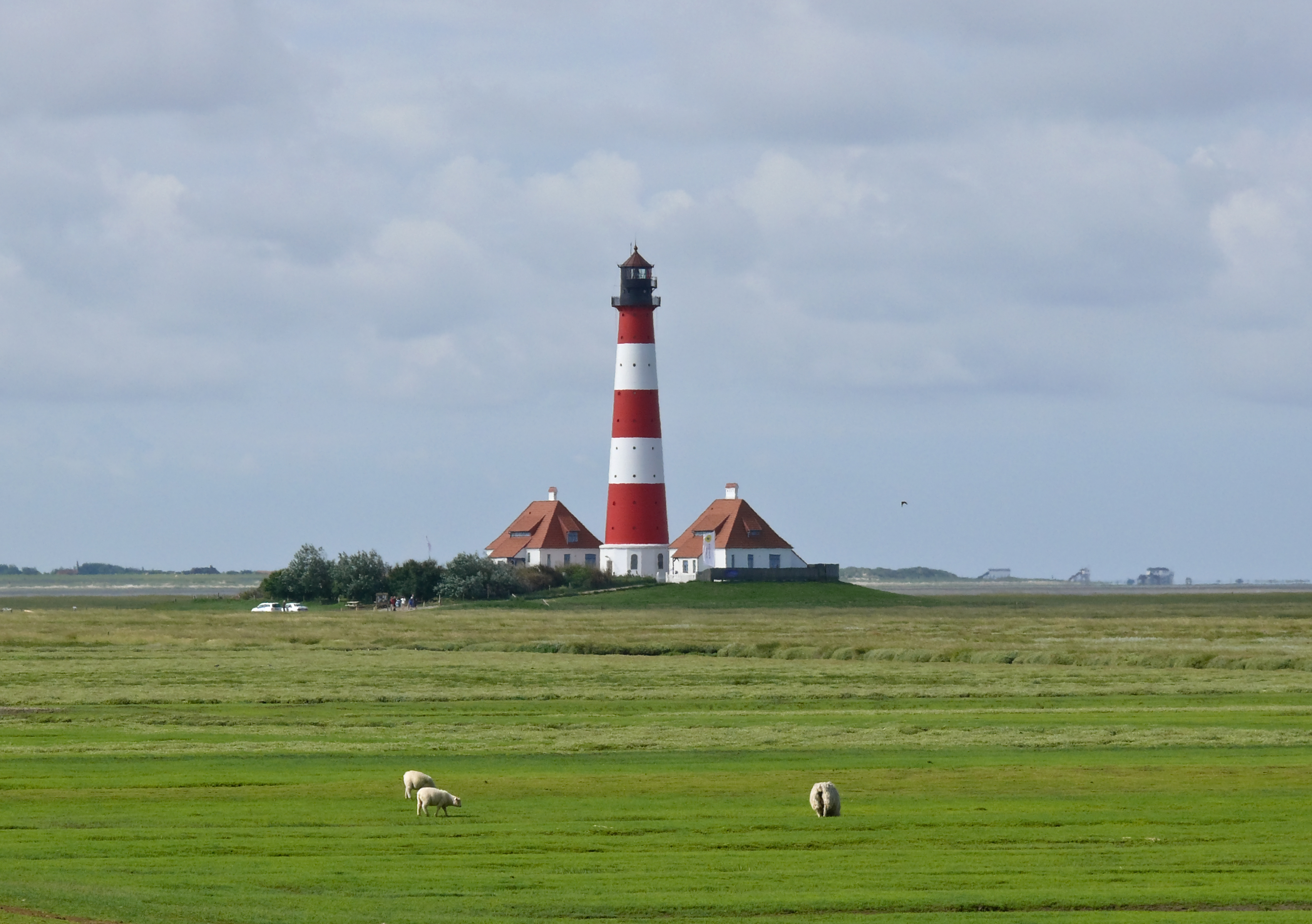 Leuchtturm Westerheversand auf Eiderstedt, nahe Sankt Peter-Ording