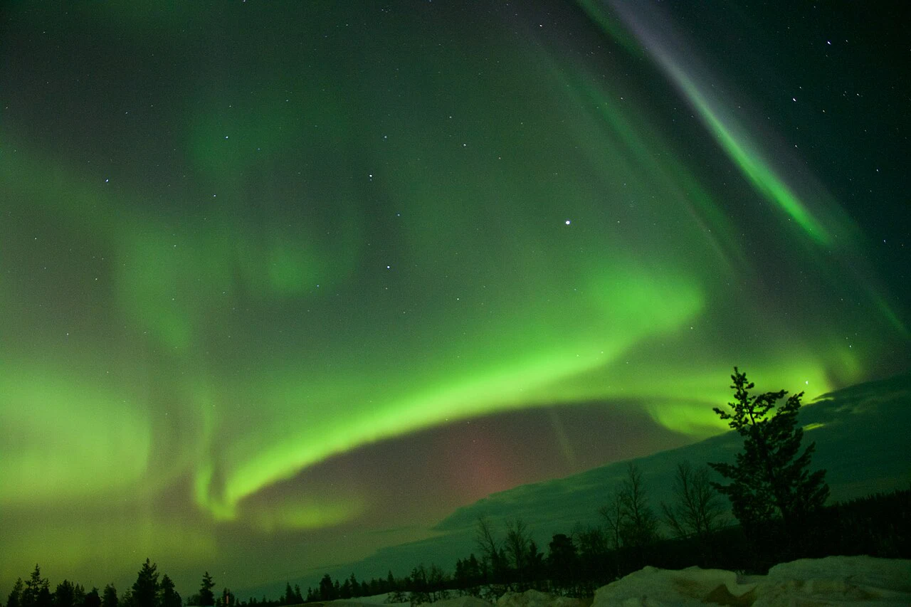 Polarlicht bei Saariselkä, Finnland